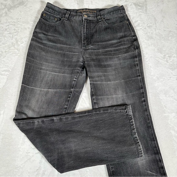 Ralph Lauren Jeans Women Size 4 Gray Denim Bootcut Cotton Blend EUC - Picture 3 of 14
